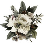 白色花卉绿植精美花束