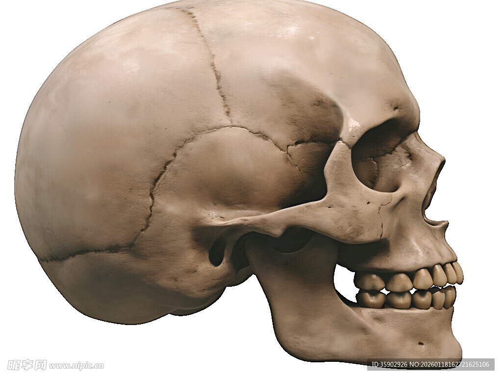 人类头骨模型展示