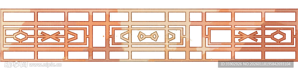 古风木质围栏护栏素材