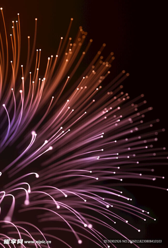 绚丽光纤艺术效果展示