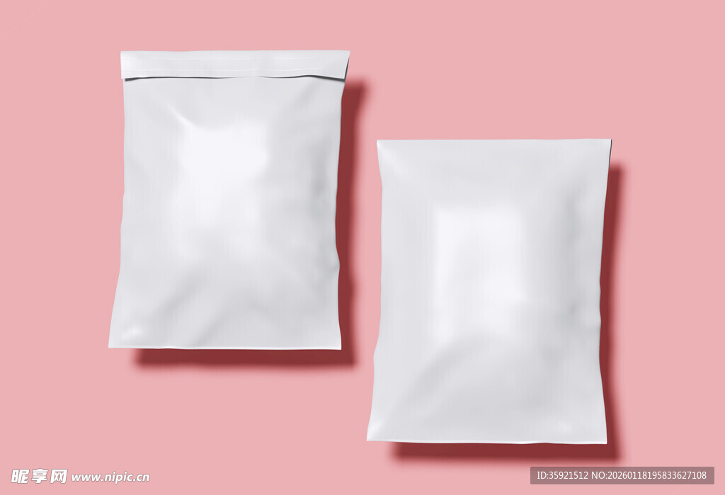 白色包装袋样机