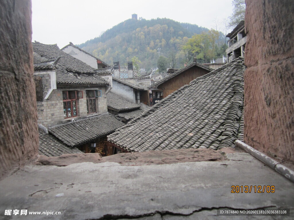 古村落屋顶景致