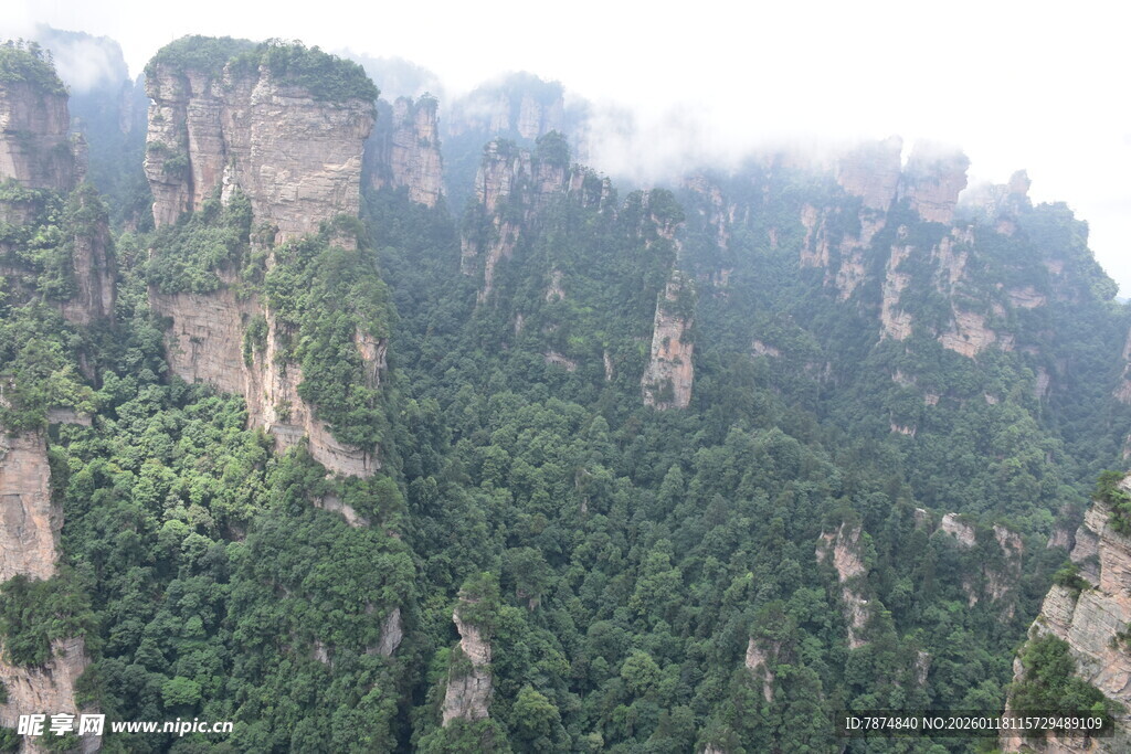 张家界奇峰林立美景