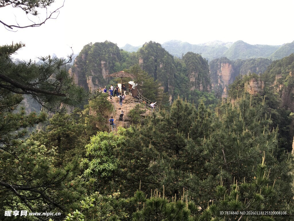 张家界奇峰林立景观