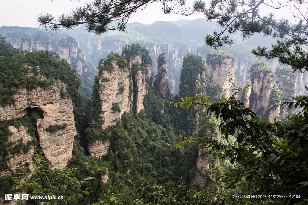 张家界奇峰异石景观