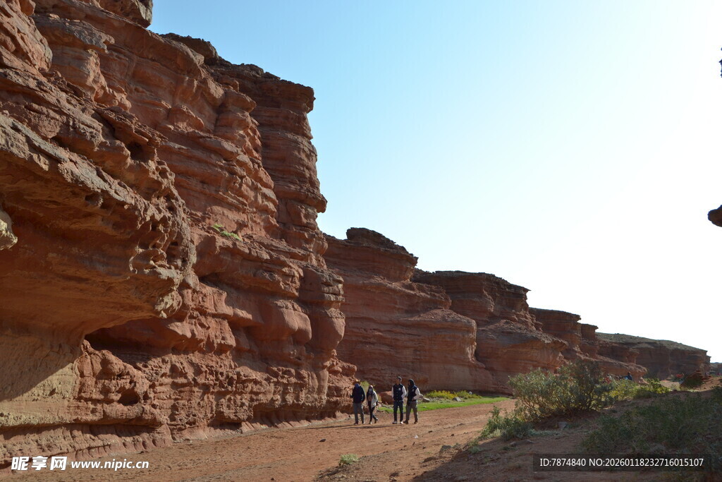 壮丽红岩峡谷景观