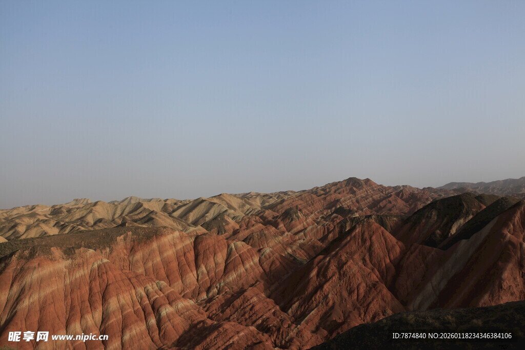 壮丽丹霞地貌景观