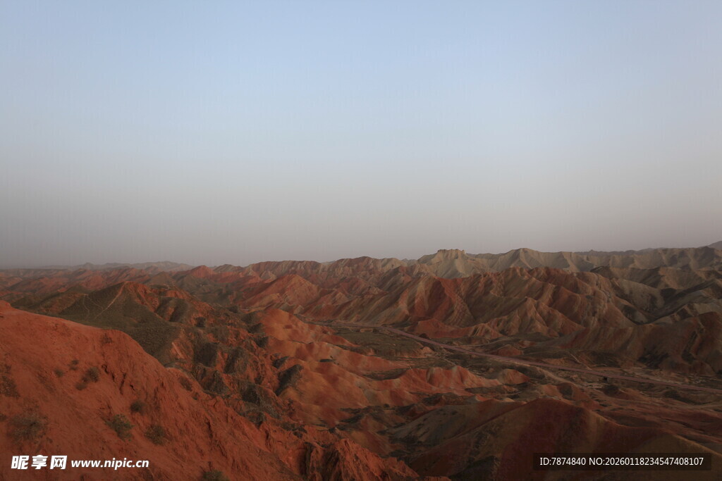 壮丽丹霞地貌景观