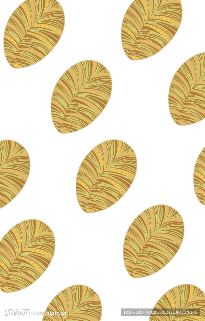 热带叶子龟背叶