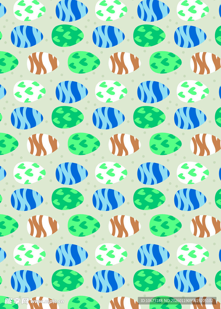 动物图案的清新背景设计