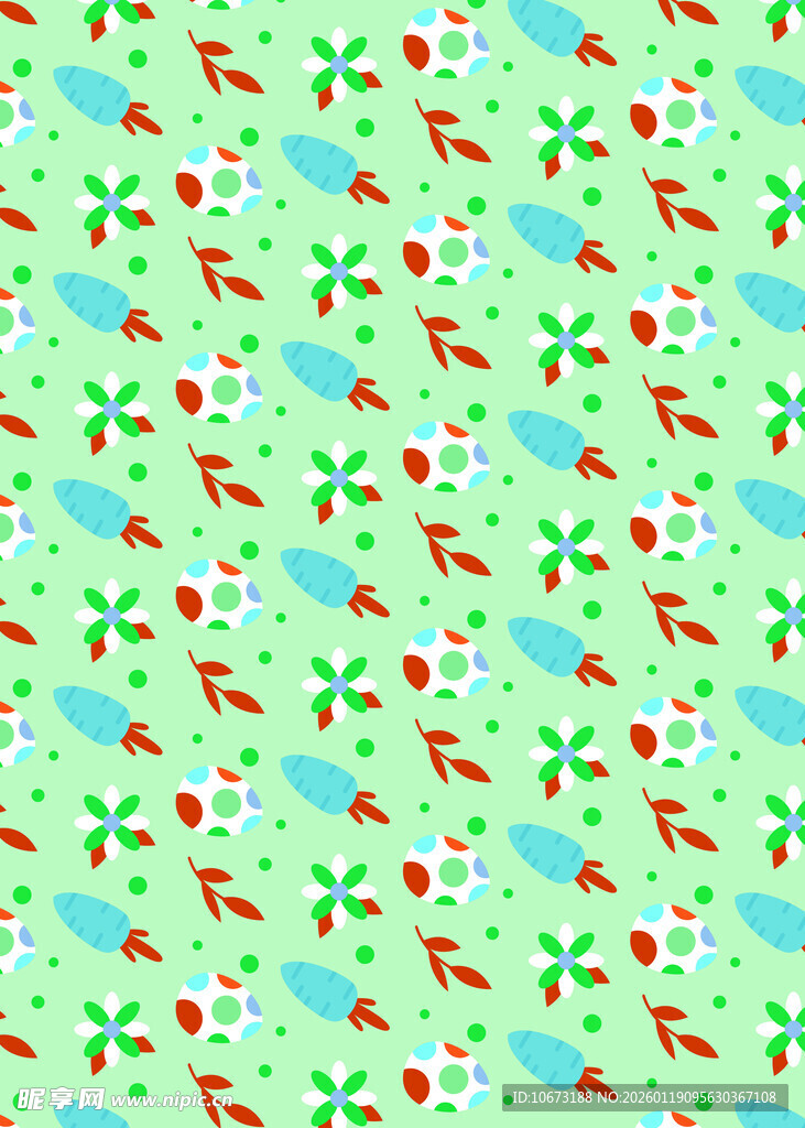 清新多彩几何图案背景