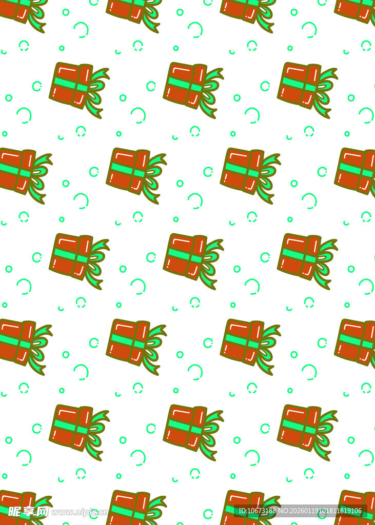 圣诞礼物图案背景设计