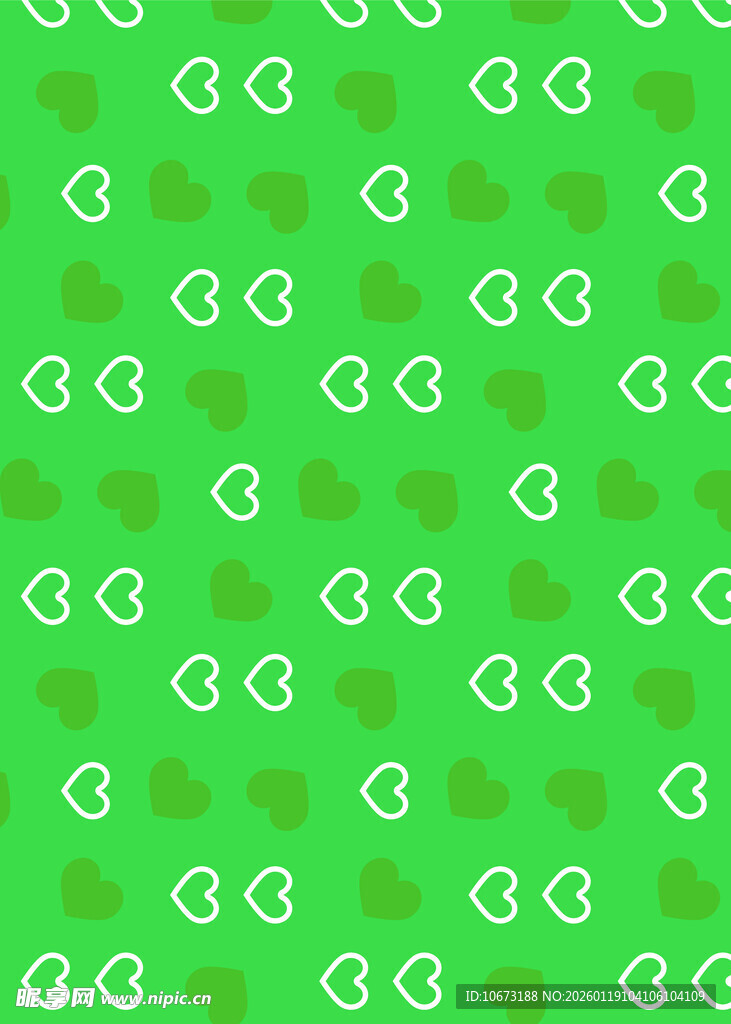 绿色底纹四叶草图案背景