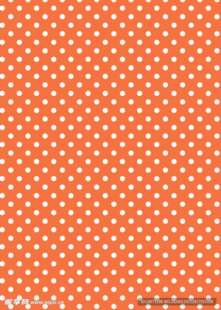 橙色波点图案背景