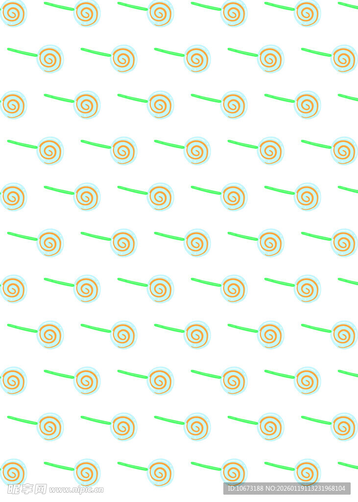 绿色简约花朵图案背景