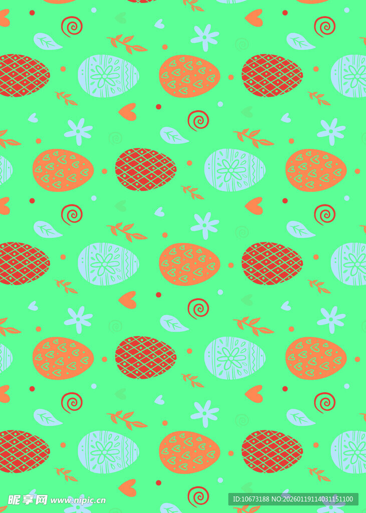 清新小鱼图案背景