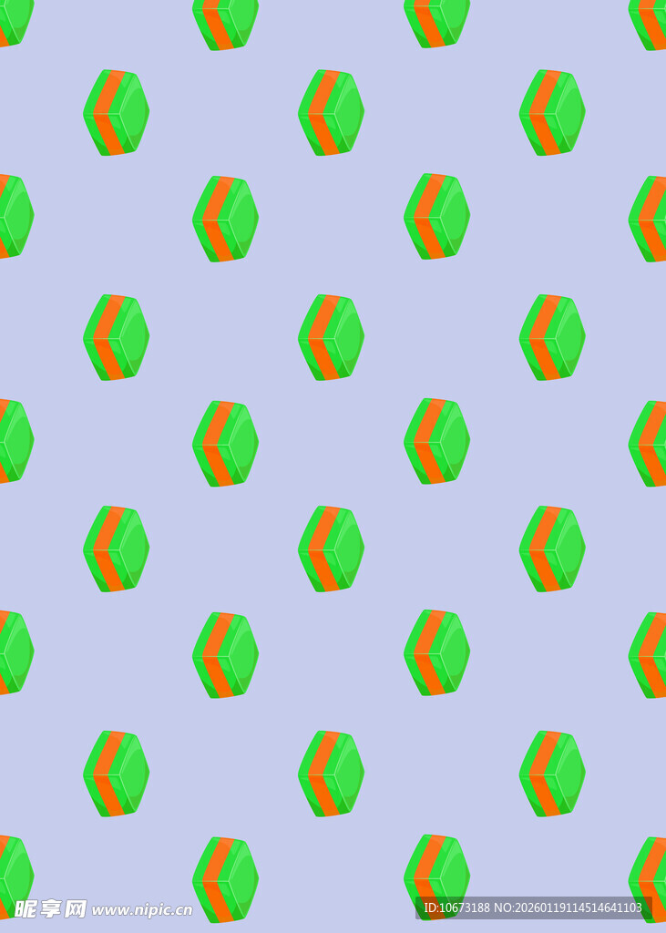 多彩六边形几何图案背景