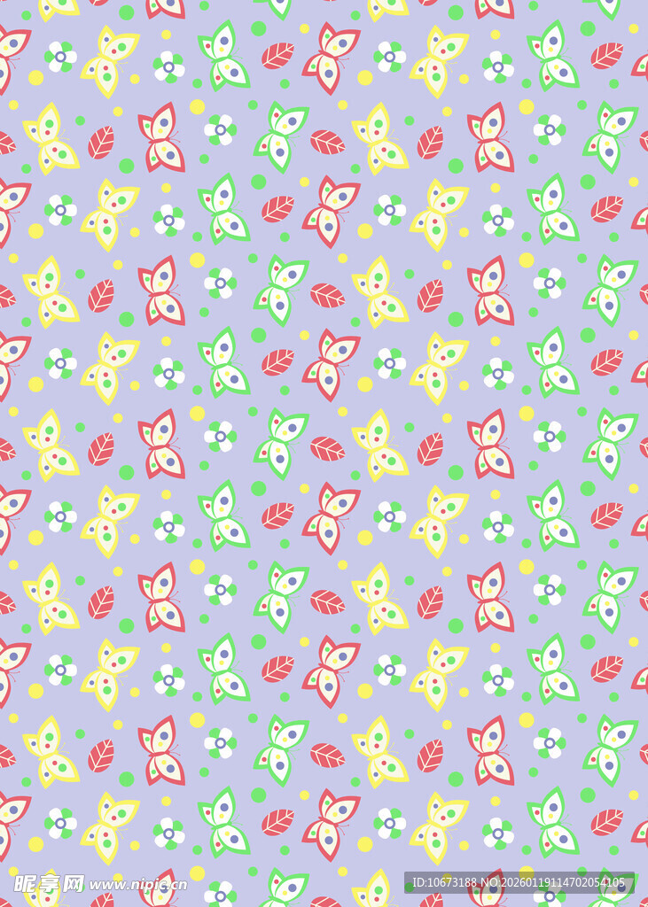 多彩花卉图案背景