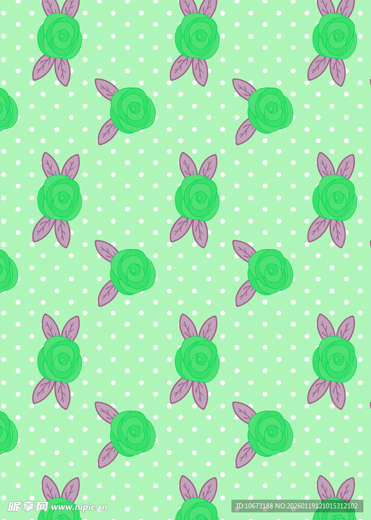 绿色兔子图案背景纹理