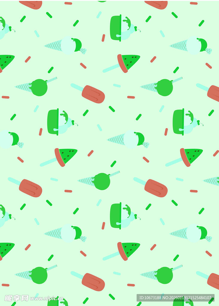 夏日清凉图案背景