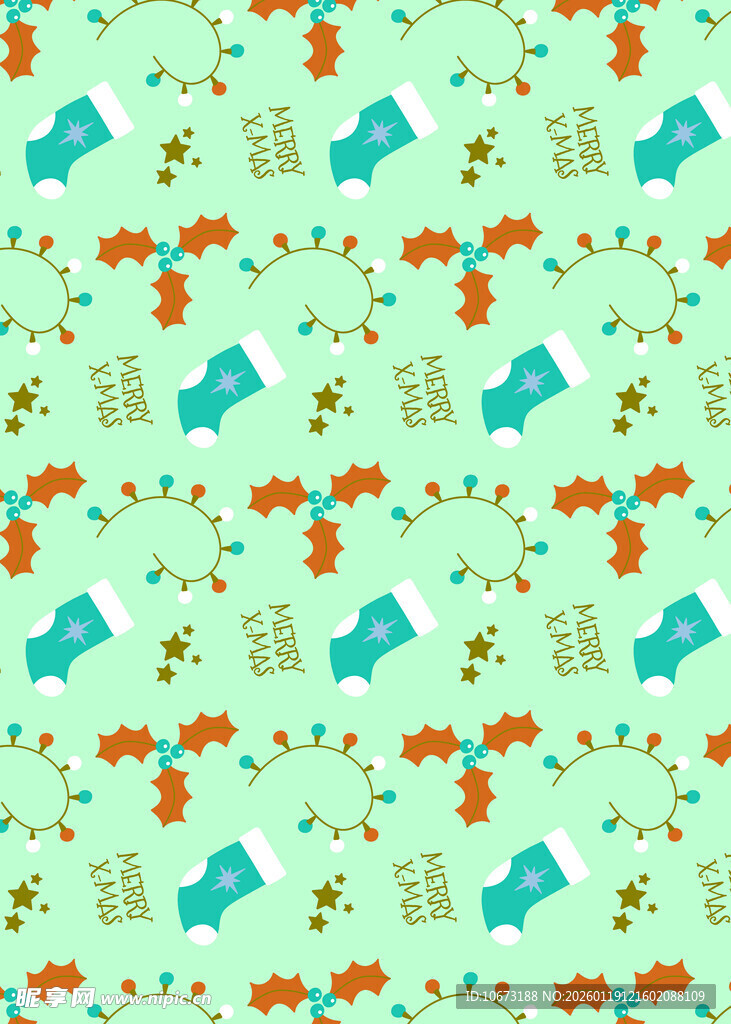 清新绿植动物图案背景