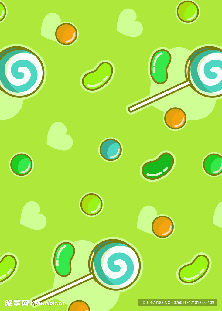 多彩糖果图案背景