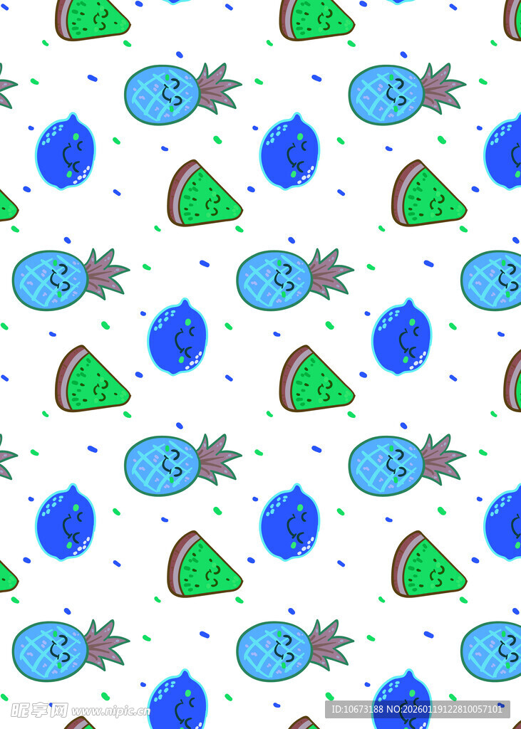 水果图案无缝背景