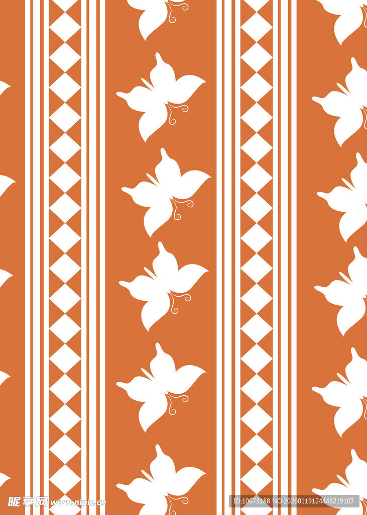 橙色枫叶条纹图案背景