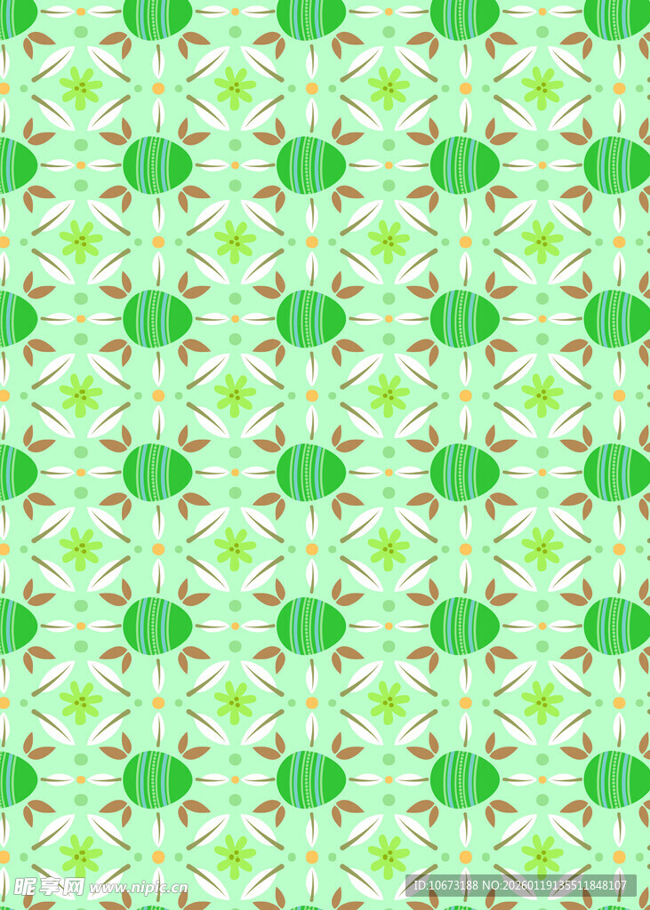 绿色几何图案无缝背景