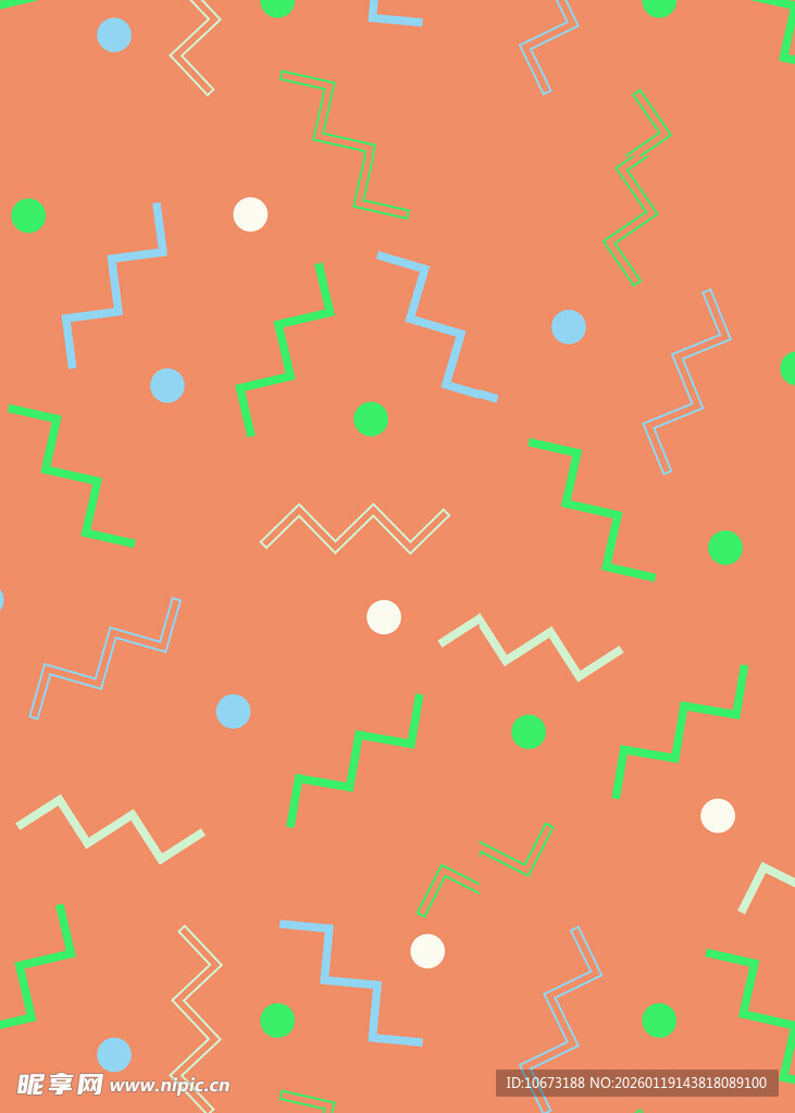 橙色背景几何图案纹理