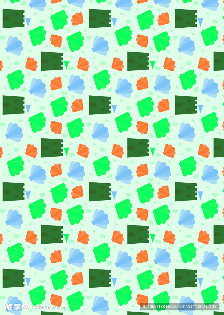 多彩几何图案背景