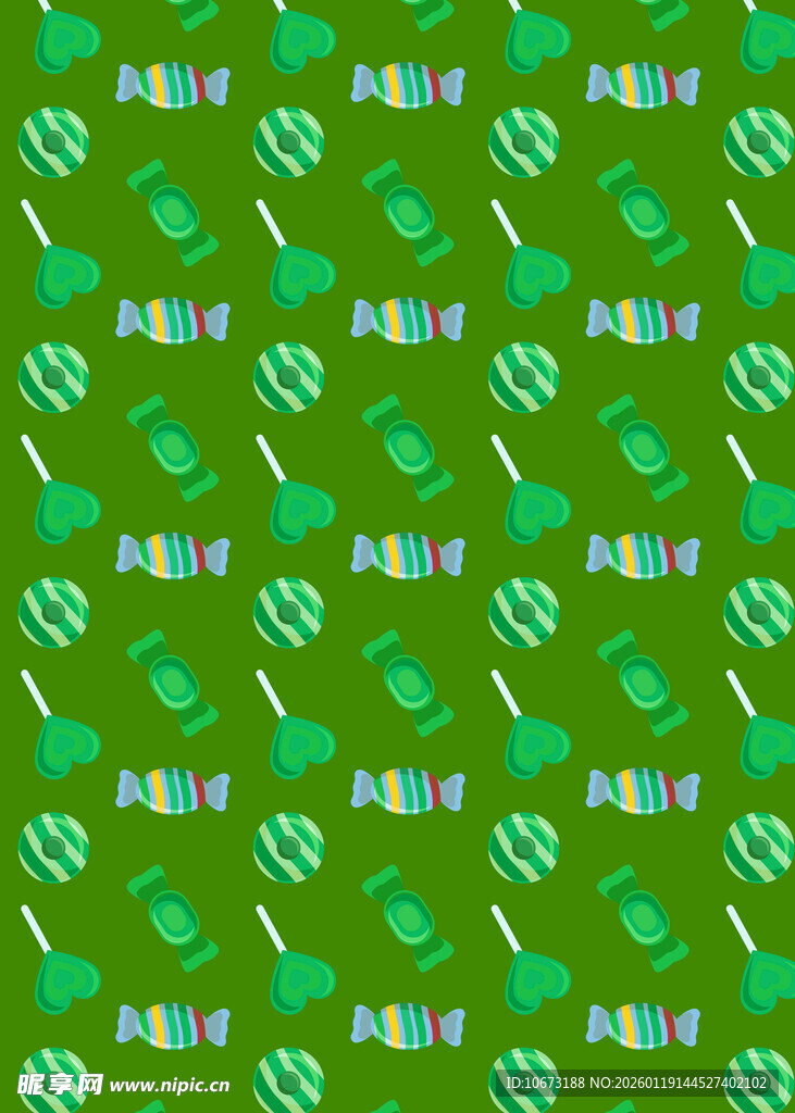 绿色三叶草图案背景