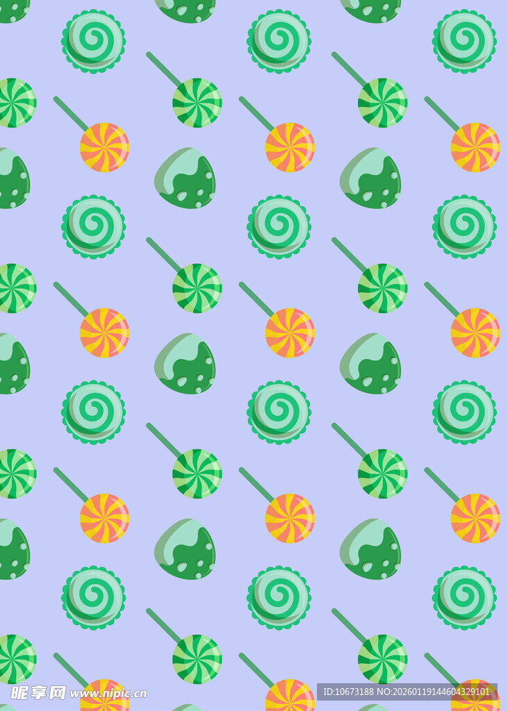 多彩糖果图案背景设计