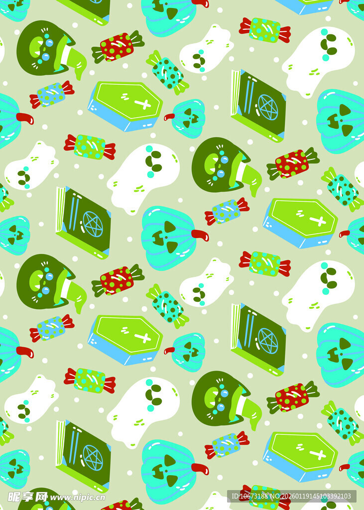 卡通风格电子设备图案背景