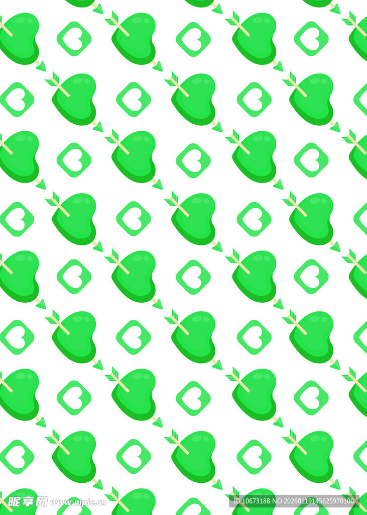 绿色四叶草图案背景