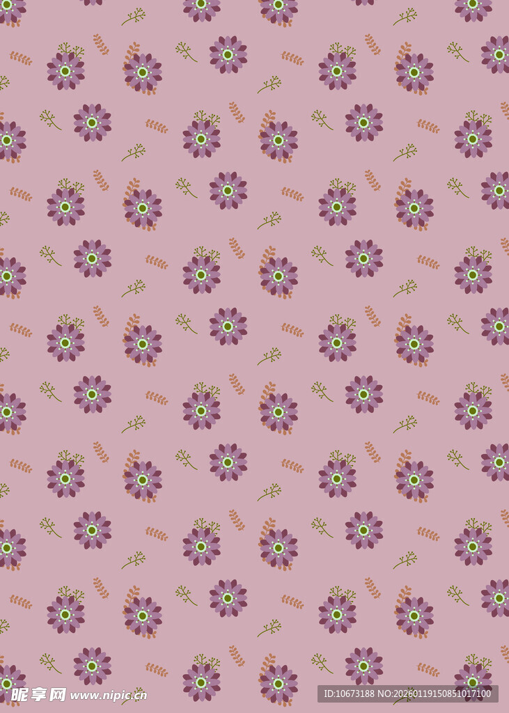 粉色花朵图案背景纹理
