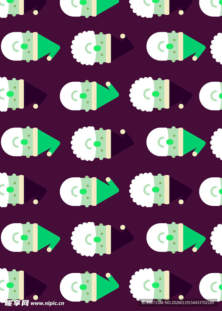 圣诞主题圣诞老人图案背景