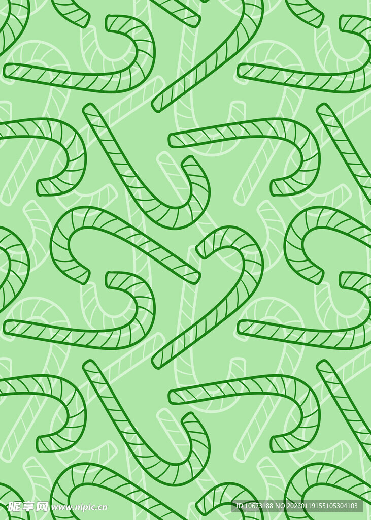 绿色糖果图案无缝背景