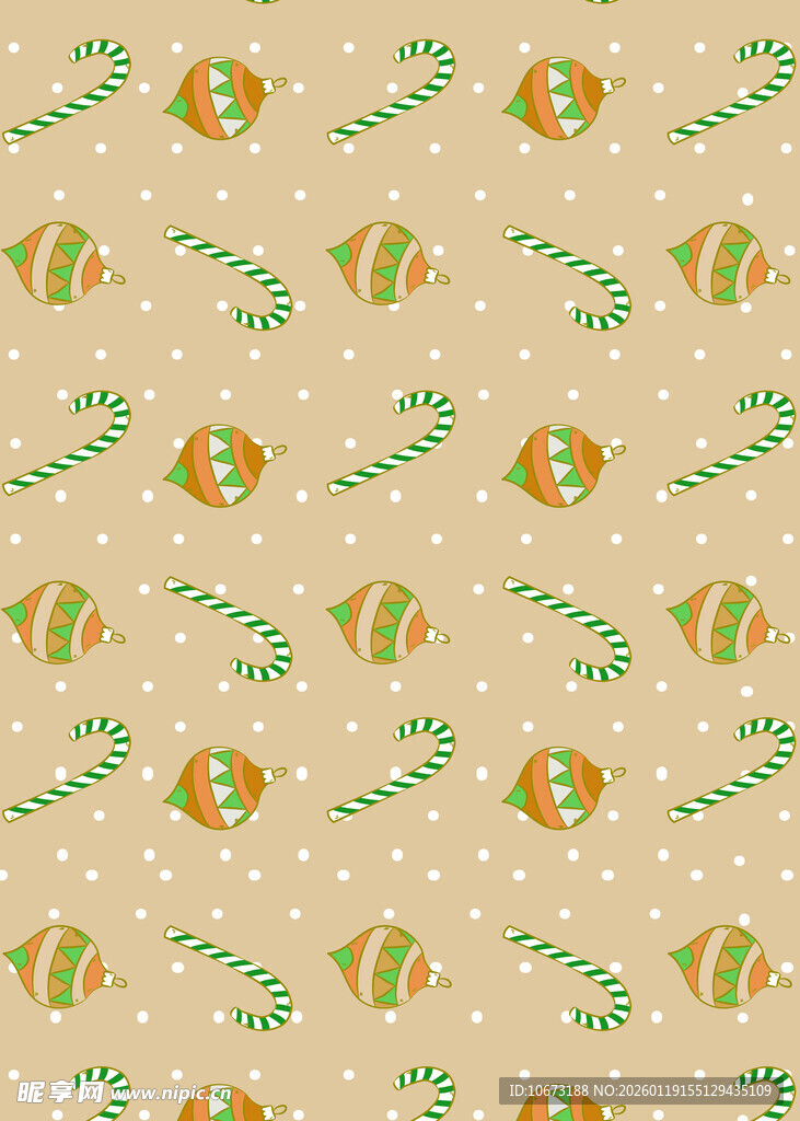 卡通风格糖果图案背景
