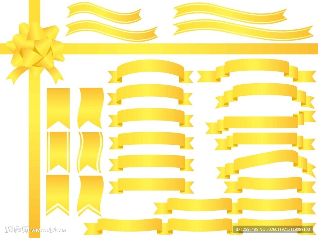 金色丝带