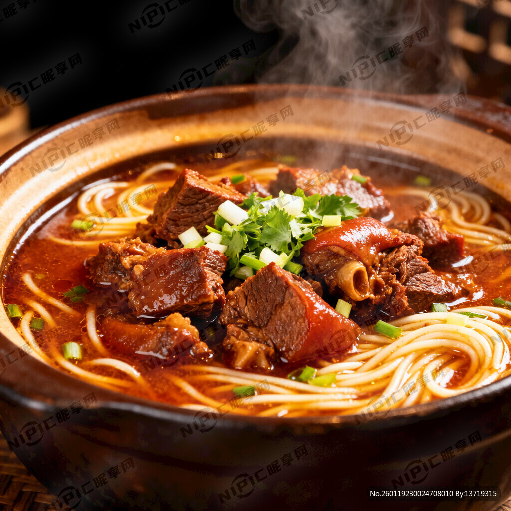 红烧砂锅狗肉粉