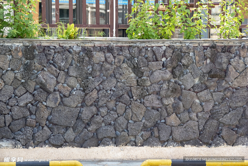 石砌围墙景观材质素材