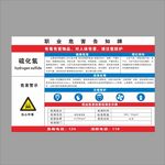 硫化氢职业危害告知牌