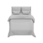 浅灰色简约风床上用品套装