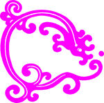 粉色华丽花纹装饰图案