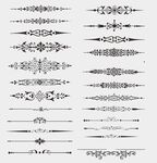 花边花纹矢量素材