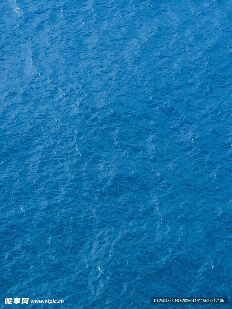 蓝色海面纹理特写
