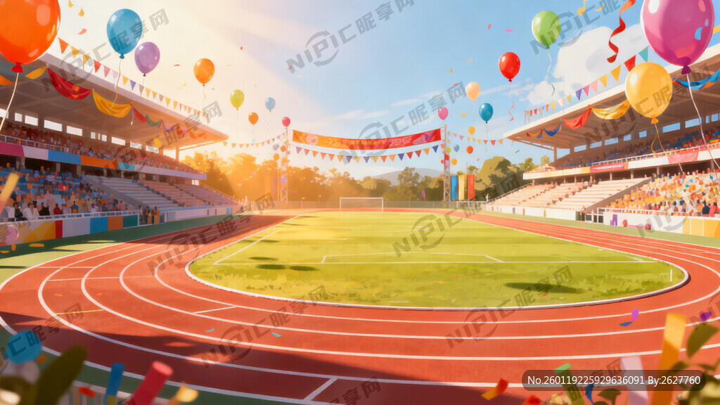 运动场庆典背景