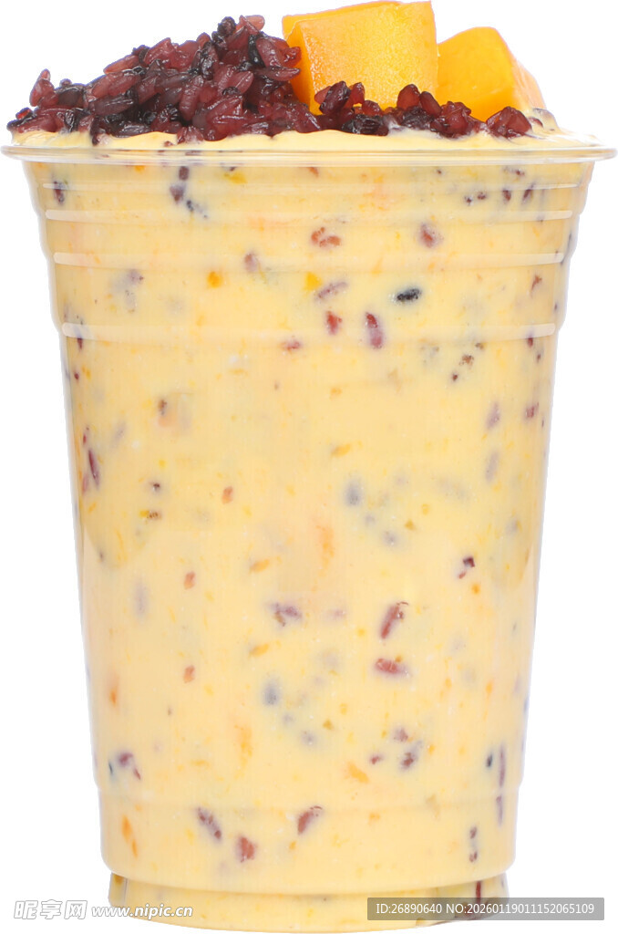 芒果紫米酸奶杯