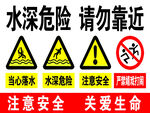 水深危险警示标识